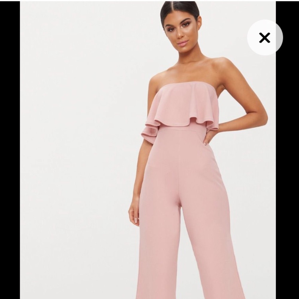 Dusty Pink Bardot Jumpsuit - brand new!